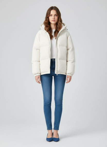 Flavia Timeless Women's Cozy Hooded Jacket for Winter Warmth - Rebooters