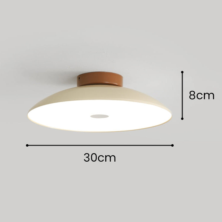 French Cream Iron Led Ceiling Lamp With 3 Color Options - Rebooters