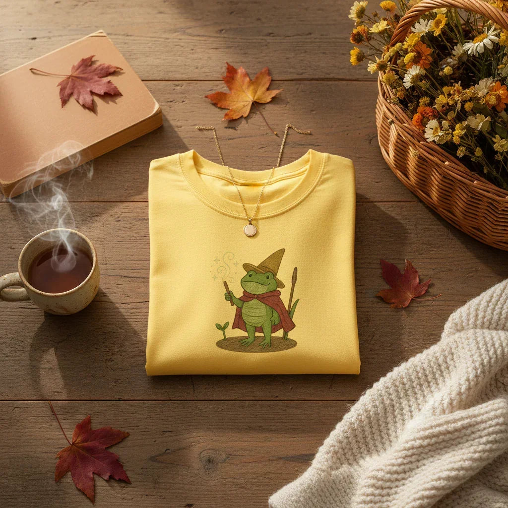 Frog Mage Embroidered T-Shirt | Rebooters