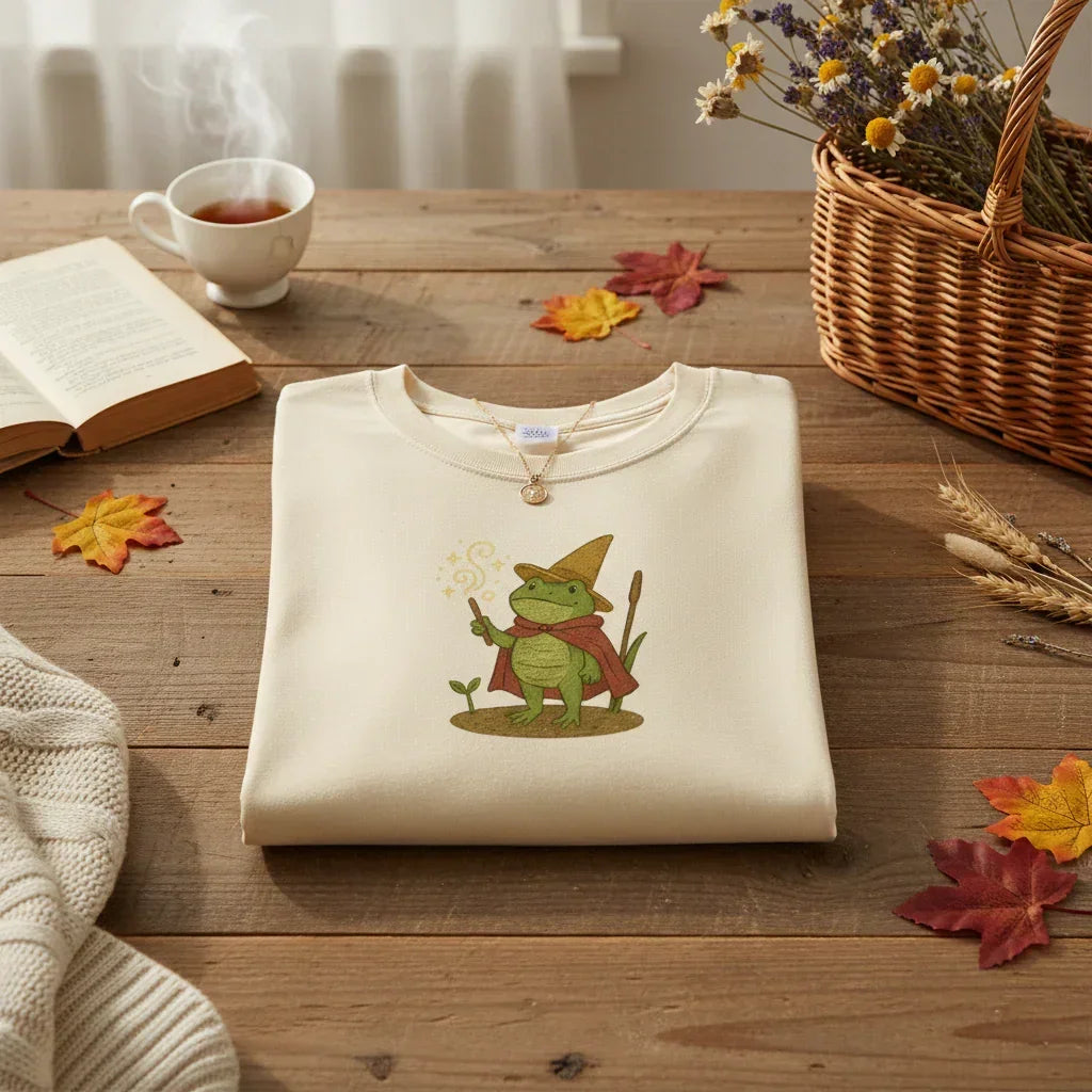Frog Mage Embroidered T-Shirt | Rebooters