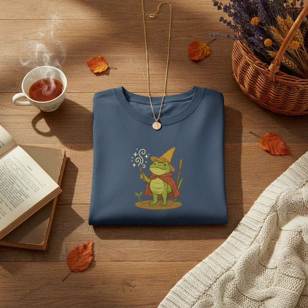 Frog Mage Embroidered T-Shirt | Rebooters