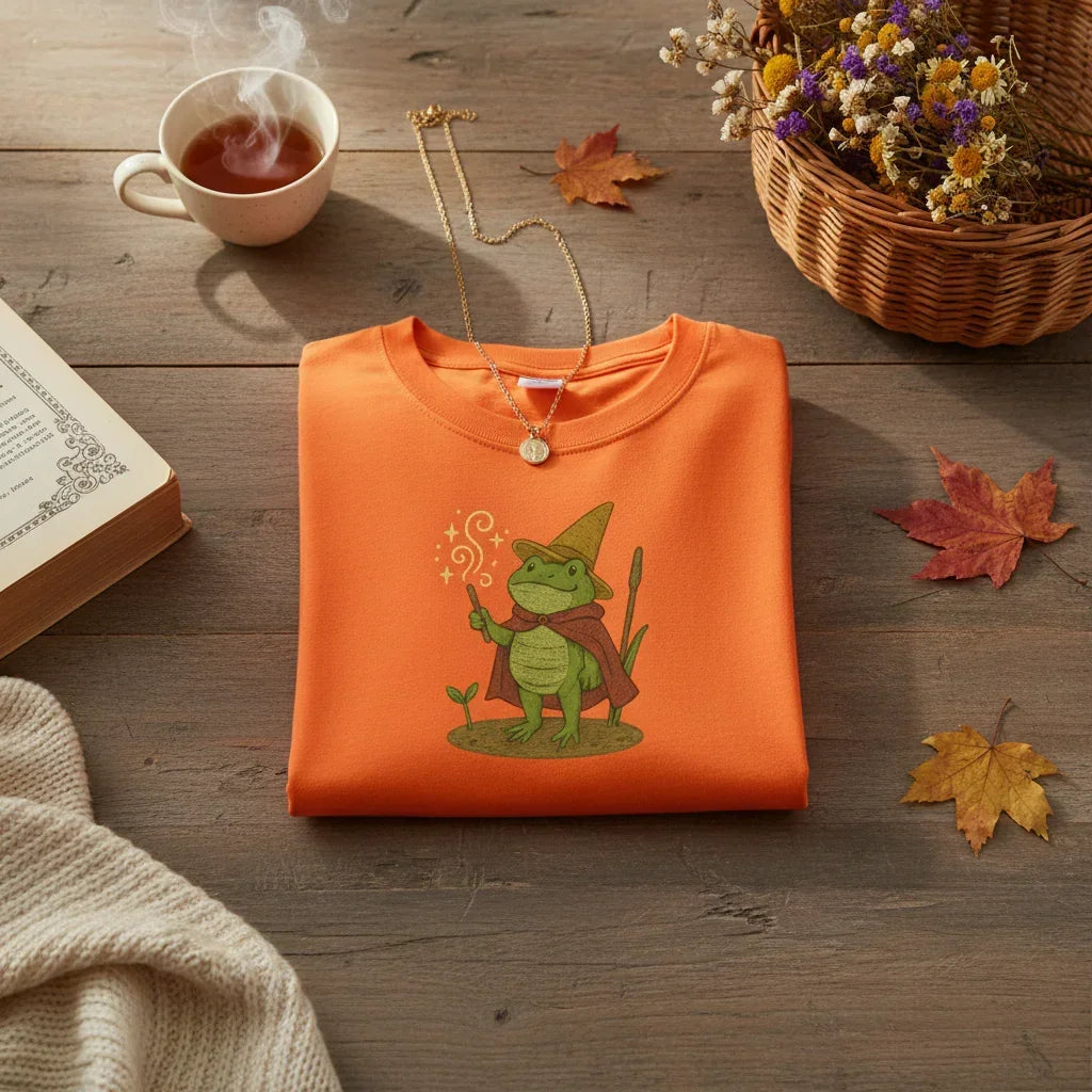 Frog Mage Embroidered T-Shirt | Rebooters