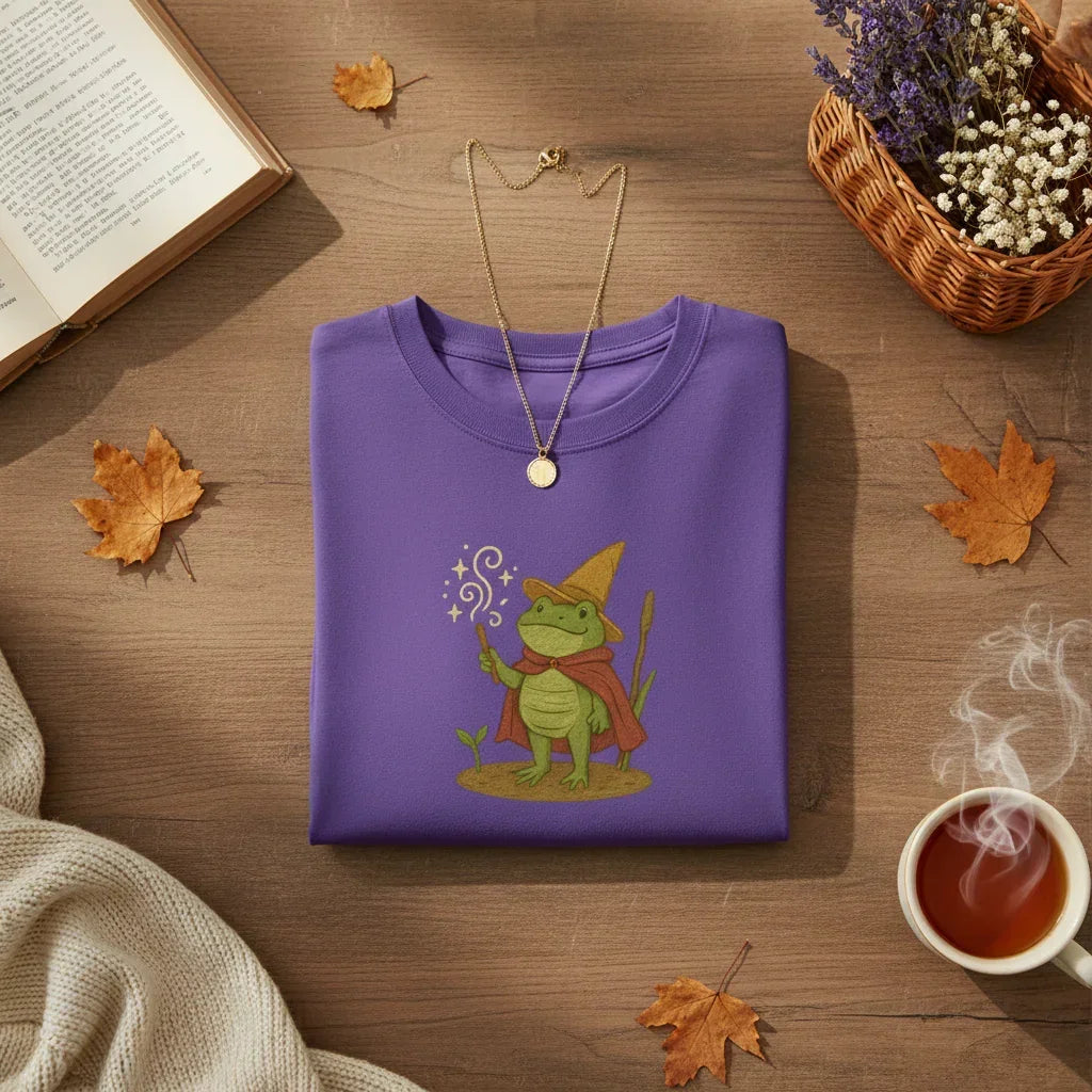 Frog Mage Embroidered T-Shirt | Rebooters