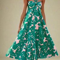 Sophia Elegant Dutch Neck Maxi Dress with Flowing Silhouette for Elegant Wear - Rebooters -Women's Dresses