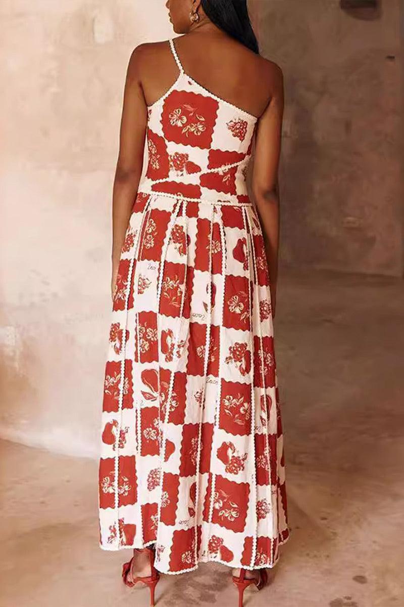 Evelyn Asymmetrical One Shoulder Maxi Dress for Effortless Style Rebooters Maxi Women's Dresses