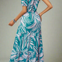 Penelope Statement-Making Puff Sleeve One-Shoulder Maxi Dress for Elegant Occasions - Rebooters -Women's Dresses