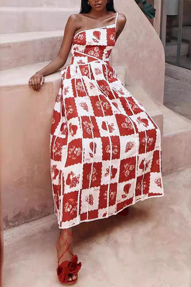 Evelyn Asymmetrical One Shoulder Maxi Dress for Effortless Style Rebooters Maxi Women's Dresses