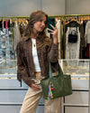 Giana Women's Vintage Brown Suede Leather Jacket with Stylish Tassels - Rebooters