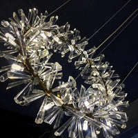 Multi-Layered Luxury Transparent Crystal Chandelier Light | Rebooters - Rebooters