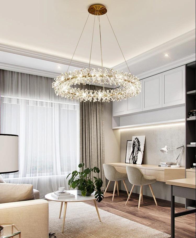 Multi-Layered Luxury Transparent Crystal Chandelier Light | Rebooters - Rebooters
