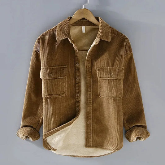 Hart Men's Corduroy Shirt Winter Shirt for Stylish Comfort Rebooters Mens Shirts