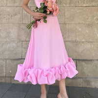 Lightweight Flowy Tiffany Women's Long-Sleeve Summer Dress - Rebooters -Women's Dresses