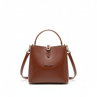 Giulia Opulent Leather Bucket Crossbody Handbag Rebooters