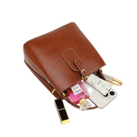 Giulia Opulent Leather Bucket Crossbody Handbag Rebooters