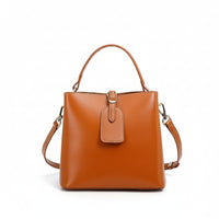 Giulia Opulent Leather Bucket Crossbody Handbag Rebooters