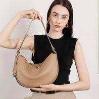 Lucia Crescent Leather Bag for Women Rebooters