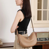 Lucia Crescent Leather Bag for Women Rebooters