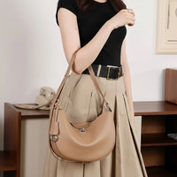 Lucia Crescent Leather Bag for Women Rebooters