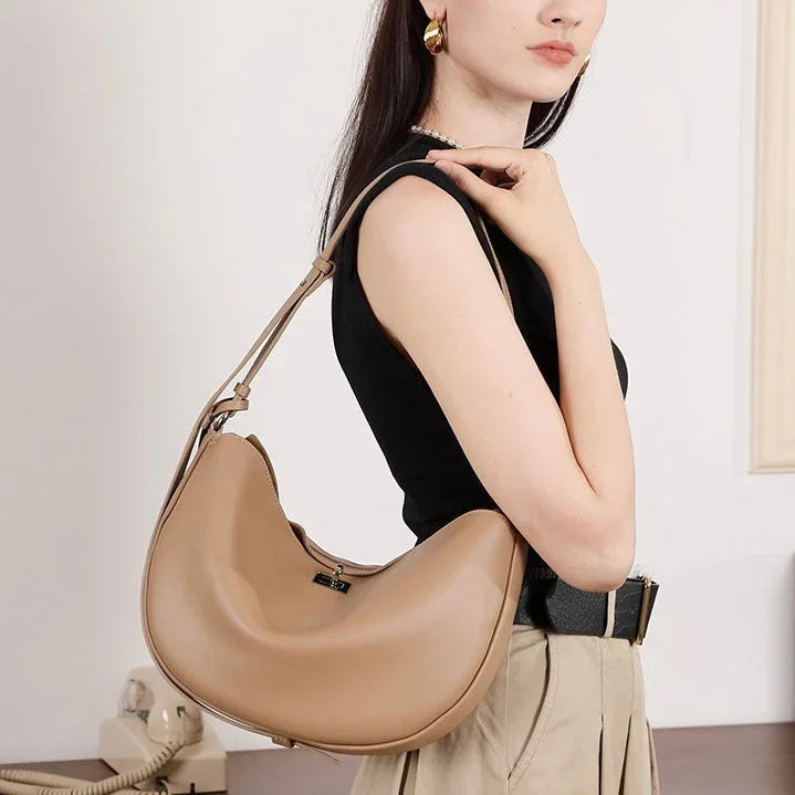 Lucia Crescent Leather Bag for Women Rebooters