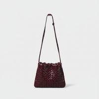 Rosa Elegante: Woven Sheepskin Crossbody Bag Rebooters