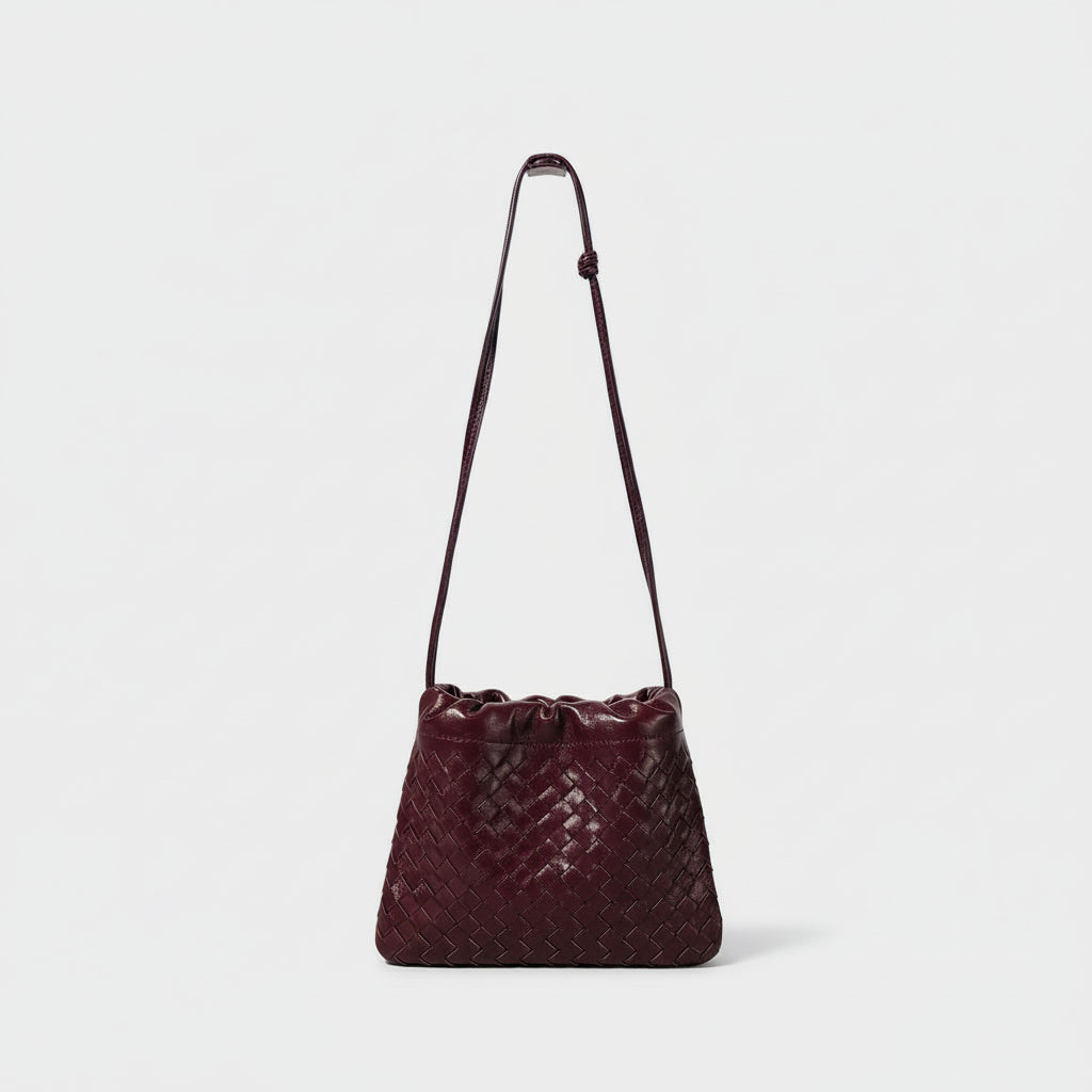 Rosa Elegante: Woven Sheepskin Crossbody Bag Rebooters