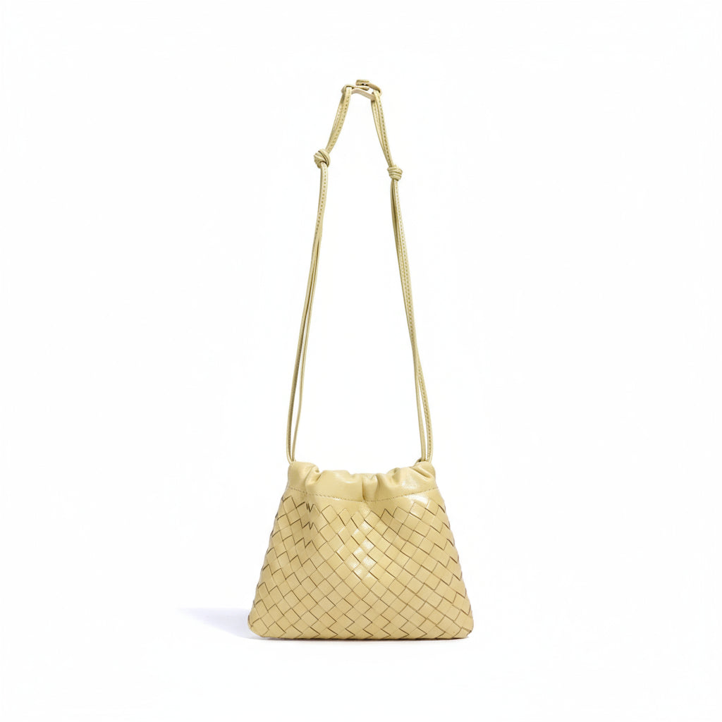 Rosa Elegante: Woven Sheepskin Crossbody Bag Rebooters