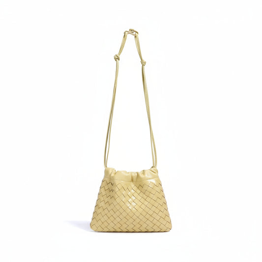 Rosa Elegante: Woven Sheepskin Crossbody Bag Rebooters