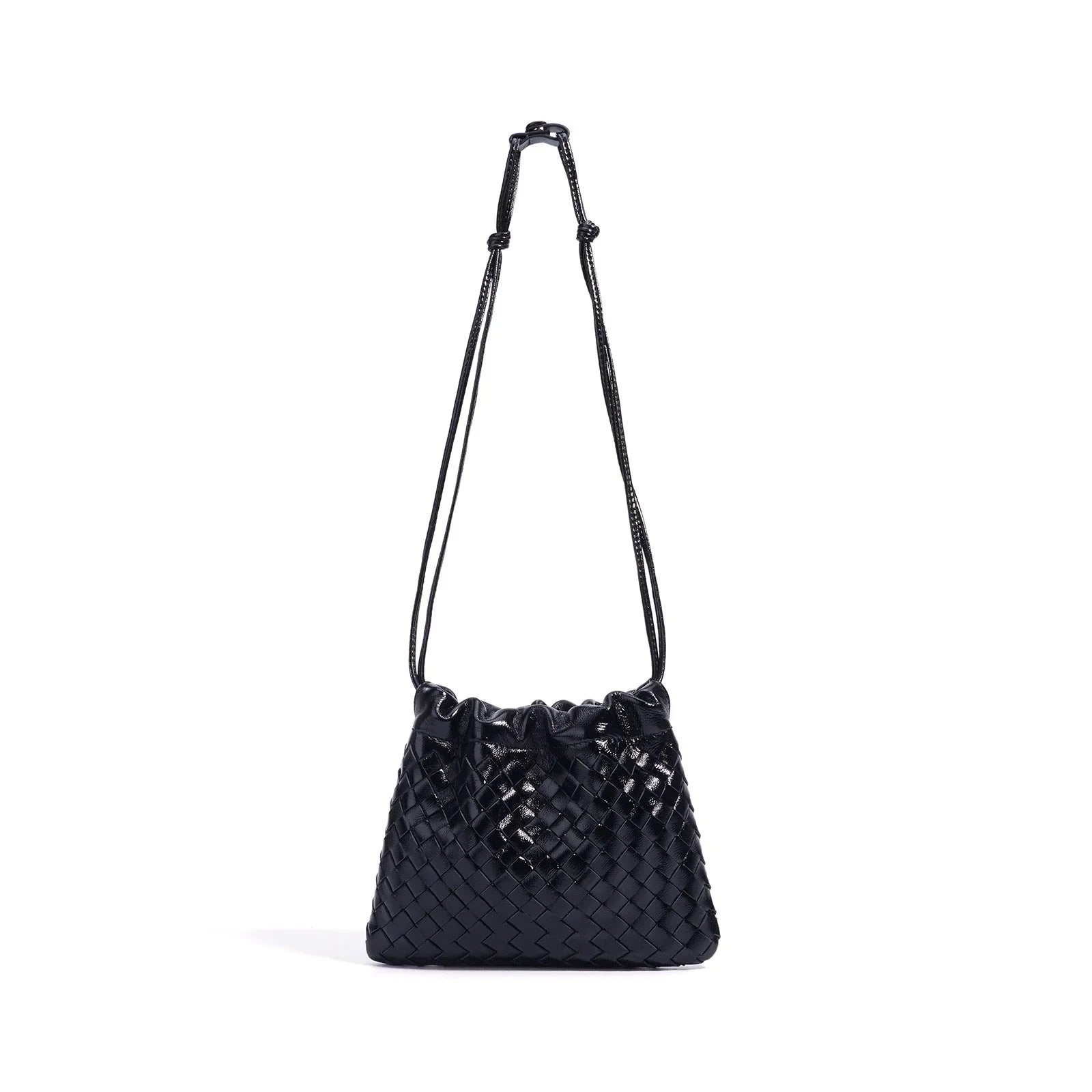Rosa Elegante: Woven Sheepskin Crossbody Bag Rebooters