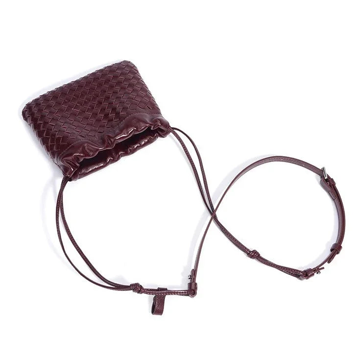 Rosa Elegante: Woven Sheepskin Crossbody Bag Rebooters