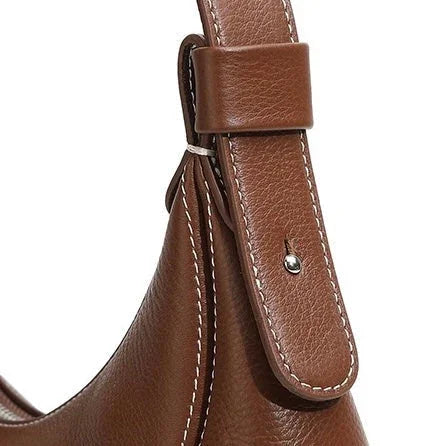 Giovanna Niche Vintage Leather Crescent Bag