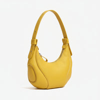 Giovanna Niche Vintage Leather Crescent Bag Rebooters