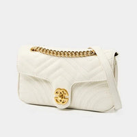 Amore Elegante Genuine Leather Chain Crossbody Bag
