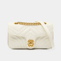 Amore Elegante Genuine Leather Chain Crossbody Bag