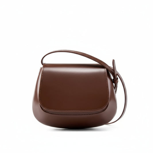 Giulia Chic Genuine Leather Saddle Bag Rebooters