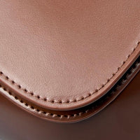 Giulia Chic Genuine Leather Saddle Bag Rebooters