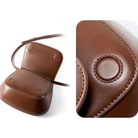 Giulia Chic Genuine Leather Saddle Bag Rebooters