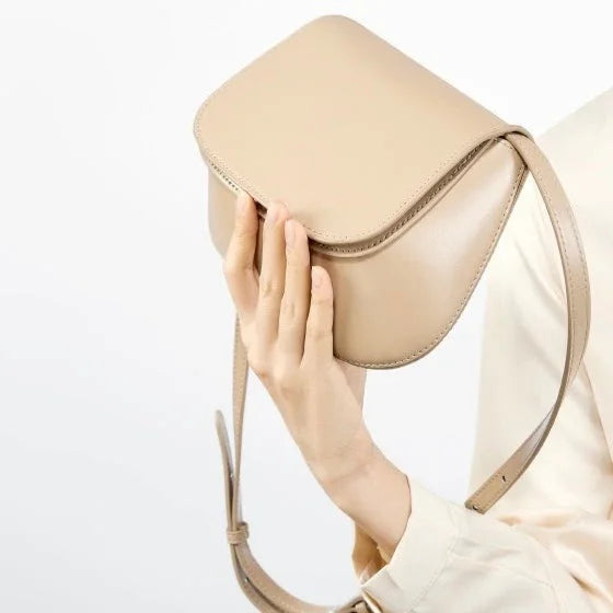 Giulia Chic Genuine Leather Saddle Bag Rebooters