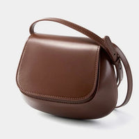 Giulia Chic Genuine Leather Saddle Bag Rebooters