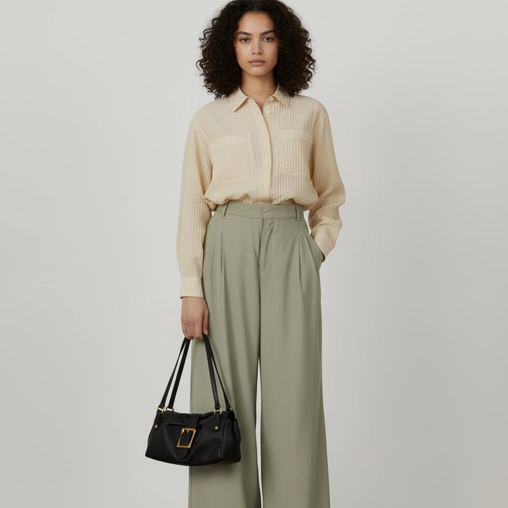 Giulia Elegante Genuine Leather Baguette Bag Rebooters