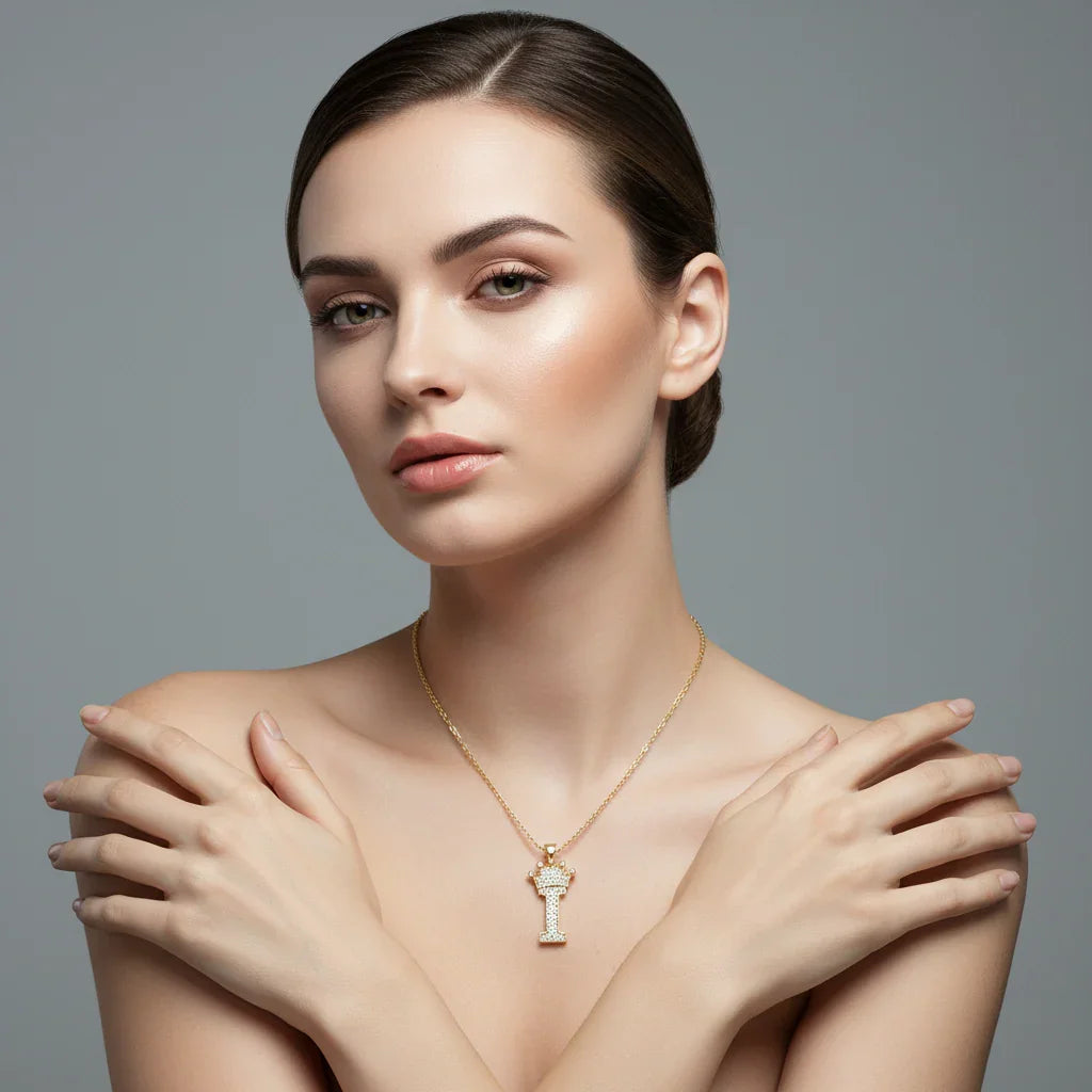 Letter Necklace A–Z, Gold Initial Necklace | Rebooters