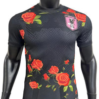 Japan Jersey Special Edition Black Red Rose Design Rebooters Mens Japan Shirts