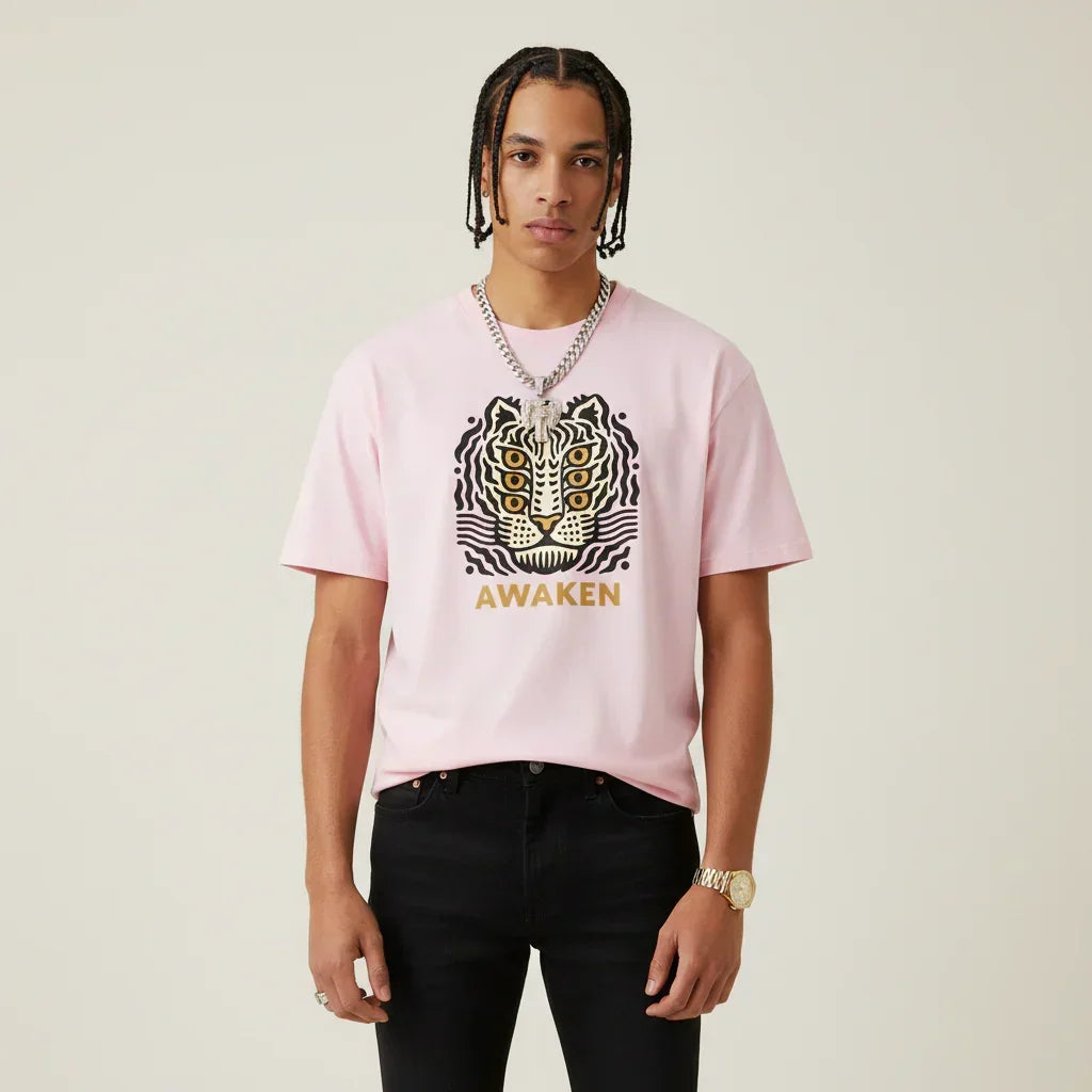 Japan T-Shirt Men’s Awaken Tiger Graphic | Rebooters