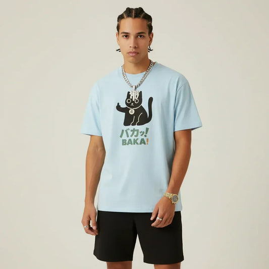 Japan T-Shirt Men's Baka Cat | Rebooters