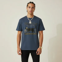 Japan T-Shirt Men’s Black Cat Records Jazz Printed Tee | Rebooters