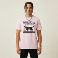 Japan T-Shirt Men’s Black Cat Records Jazz Printed Tee | Rebooters
