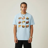 Japan T-Shirt Men’s Cat Sushi Platter | Rebooters