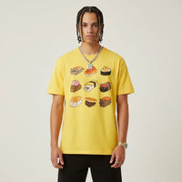 Japan T-Shirt Men’s Cat Sushi Platter | Rebooters