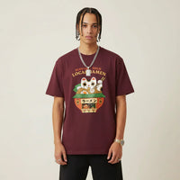 Japan T-Shirt Men’s Lucky Cat Ramen Shop Printed Tee | Rebooters