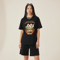 Japan T-Shirt Men’s Lucky Cat Ramen Shop Printed Tee | Rebooters