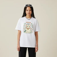 Japan T-Shirt Men’s Lucky Cat Tokyo Flower Market | Rebooters